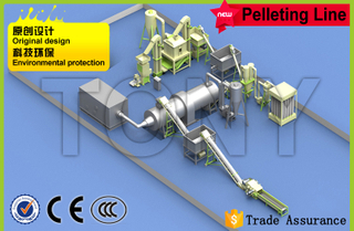 0.8-1.2T/H Linea pellet per ceppi di legno